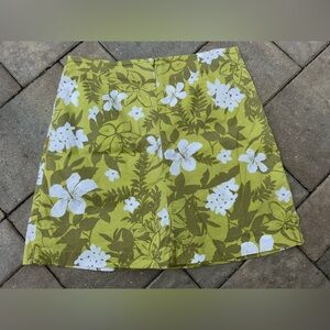 Y2K 2000s 90s Vintage White Stag Floral Skort